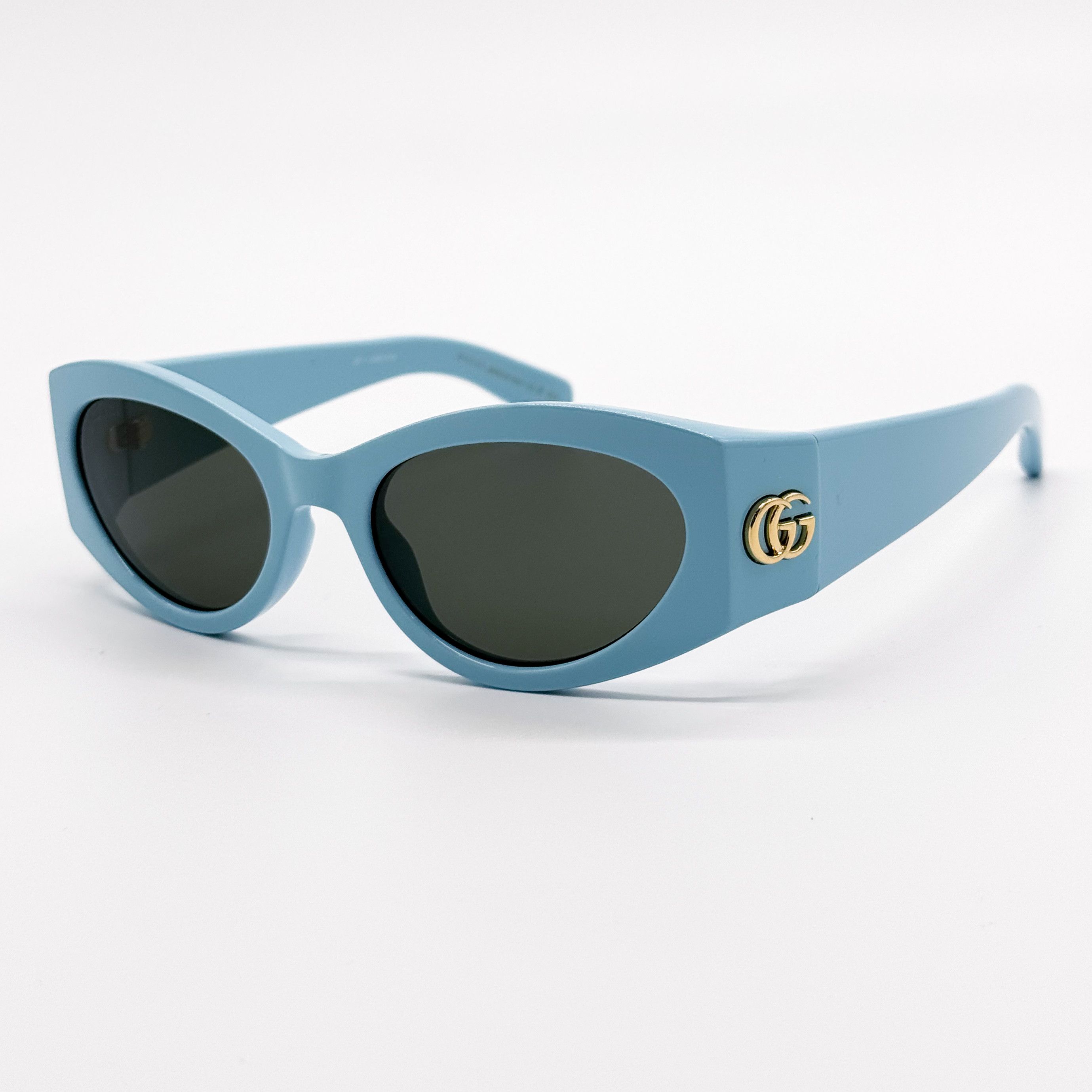 NEW GUCCI GG1401S 004 LIGHT BLUE OVAL WOMEN SUNGLASSES GUCCI - 4