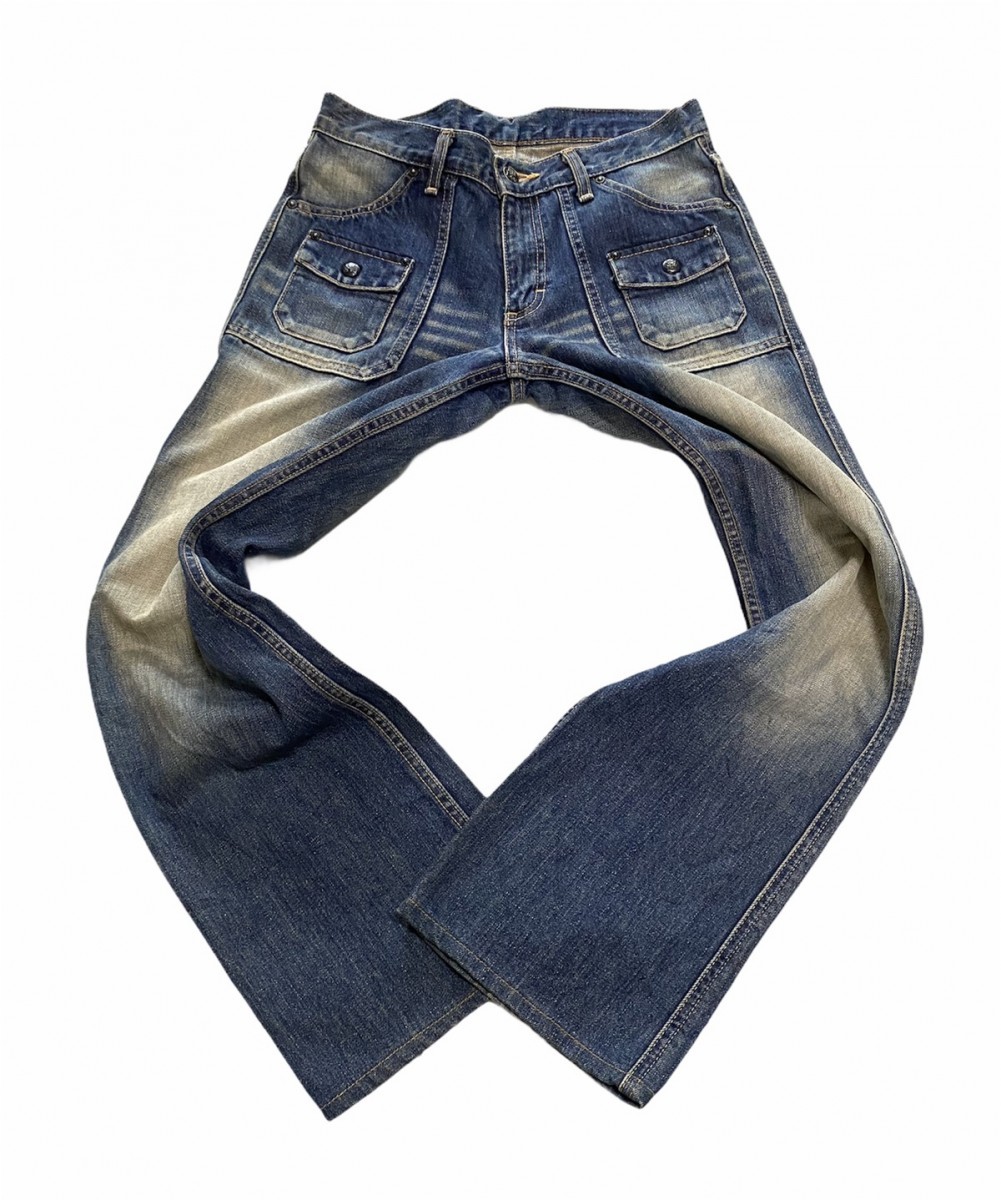 Lee - Union Made by Lee Bush Pants Distressed Denim Made in Japan - 8