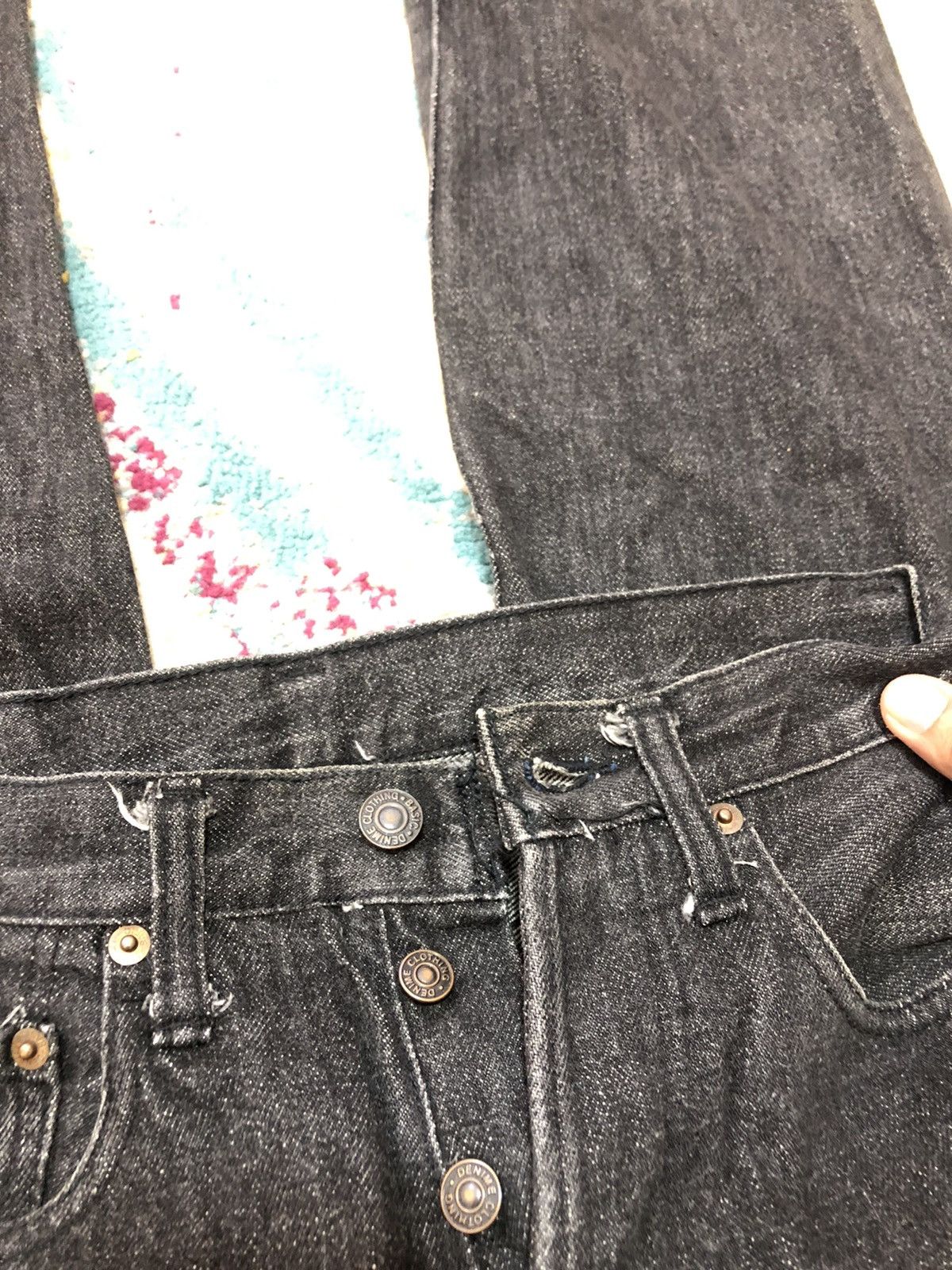 Denime selvedge jeans super black - 7