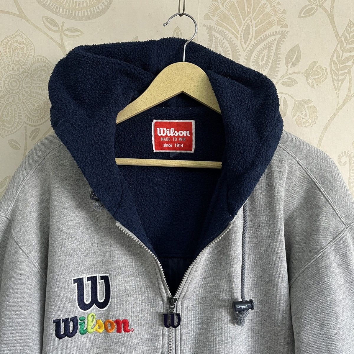 Vintage - Big Spellout Wilson Sweatshirts Hoodie - 18
