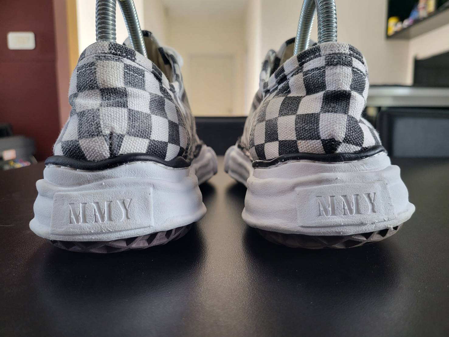 MiharaYasuhiro MMY Chunky Sole Checkered Sneakers Size 39