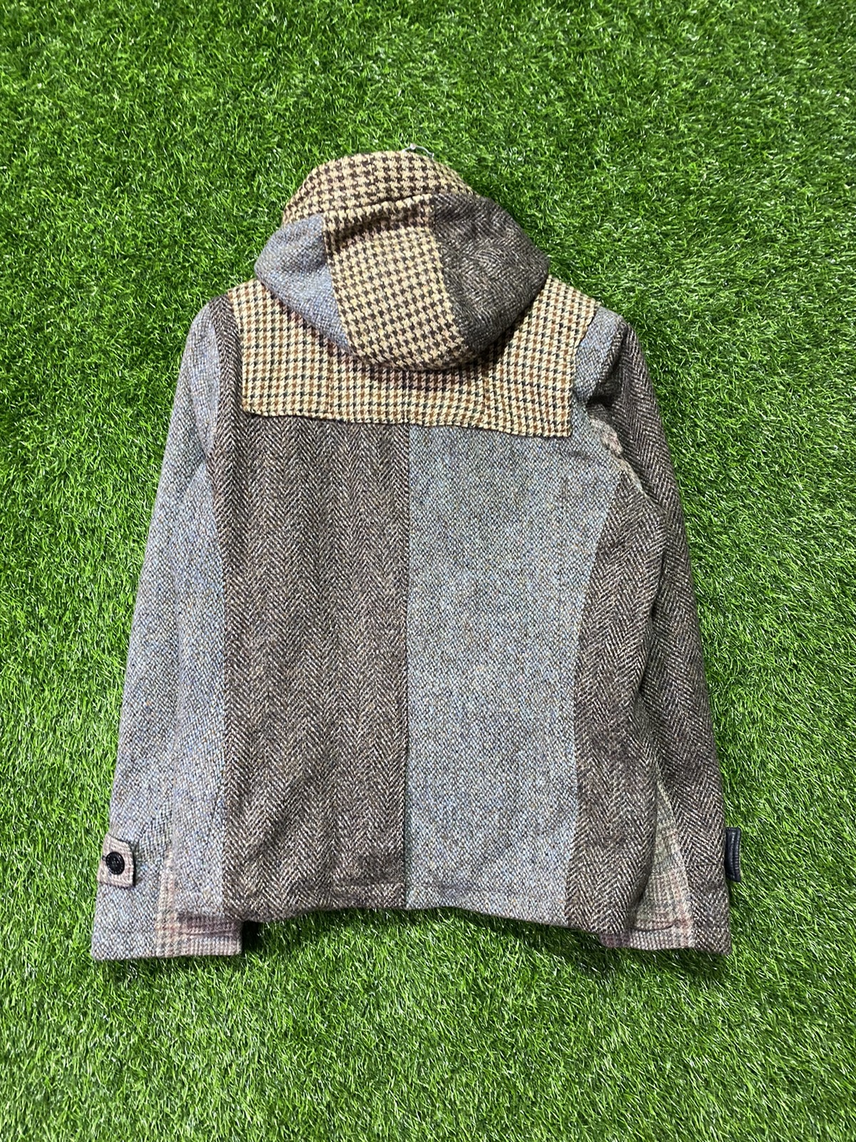 Harris Tweed - Vintage 80s Harris Tweed Wool Duffle Coat - 8