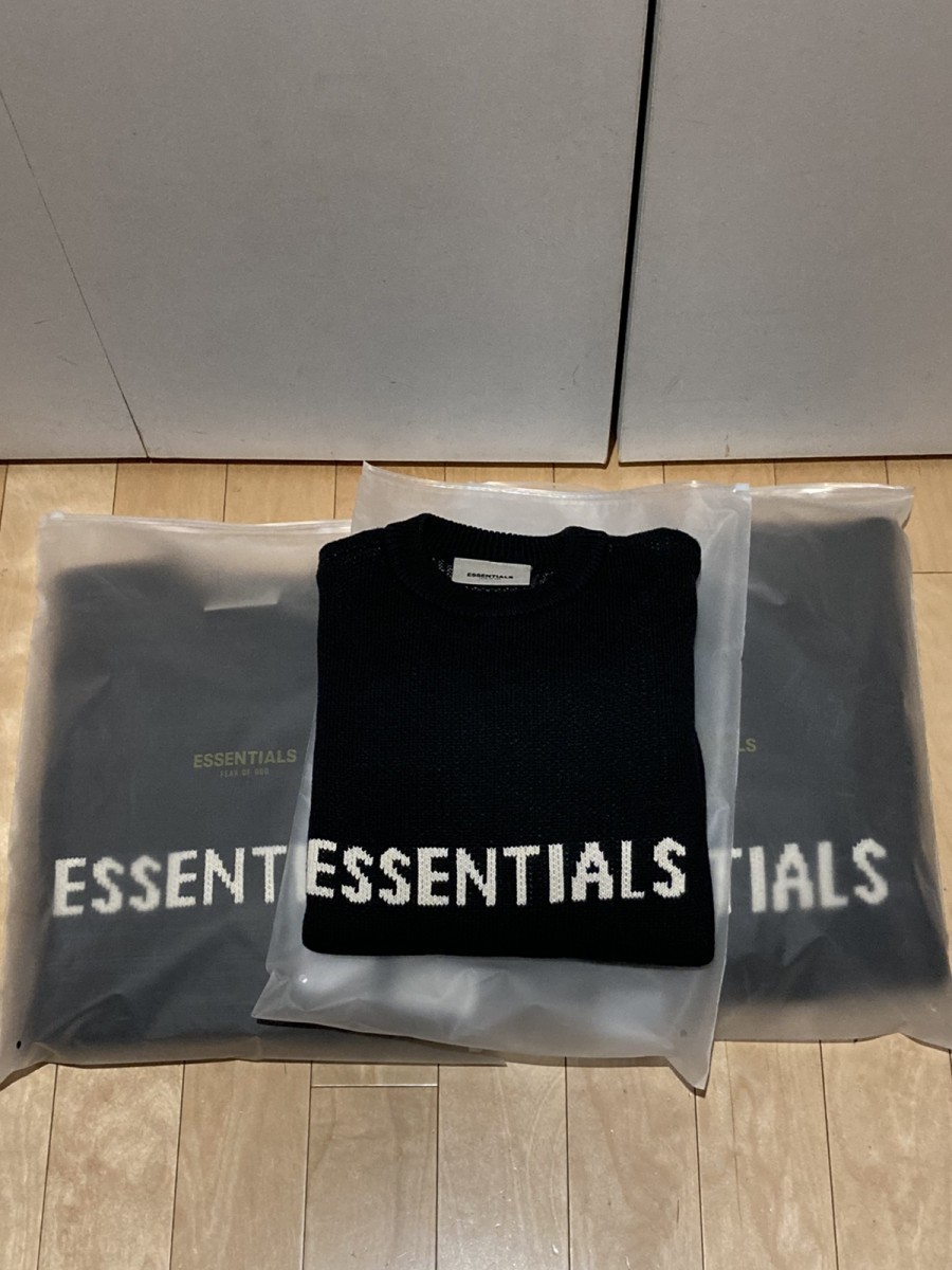 Essentials Black Knit Sweater size XS - 1
