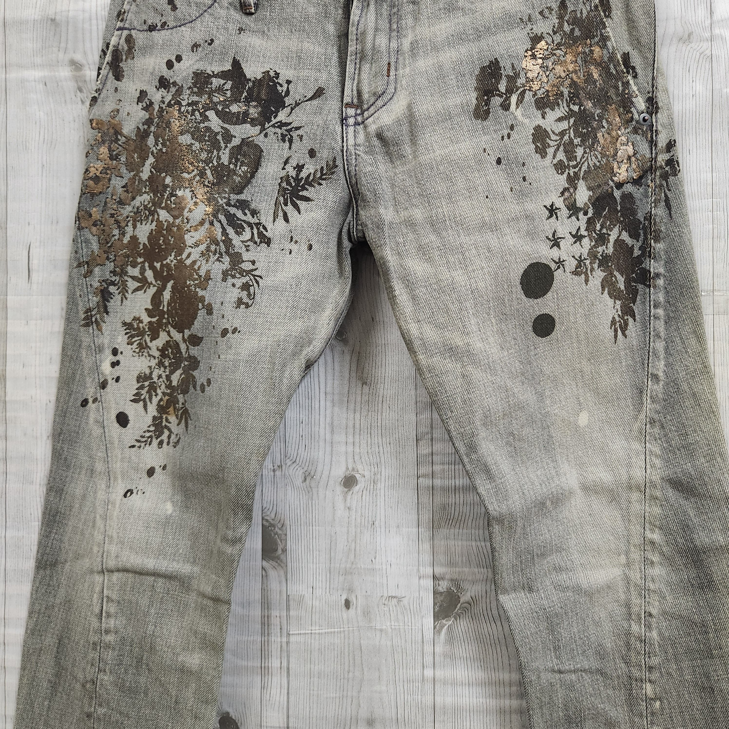 Japanese Brand - Vintage RNA Arts Splattered Denim Jeans Japan - 13