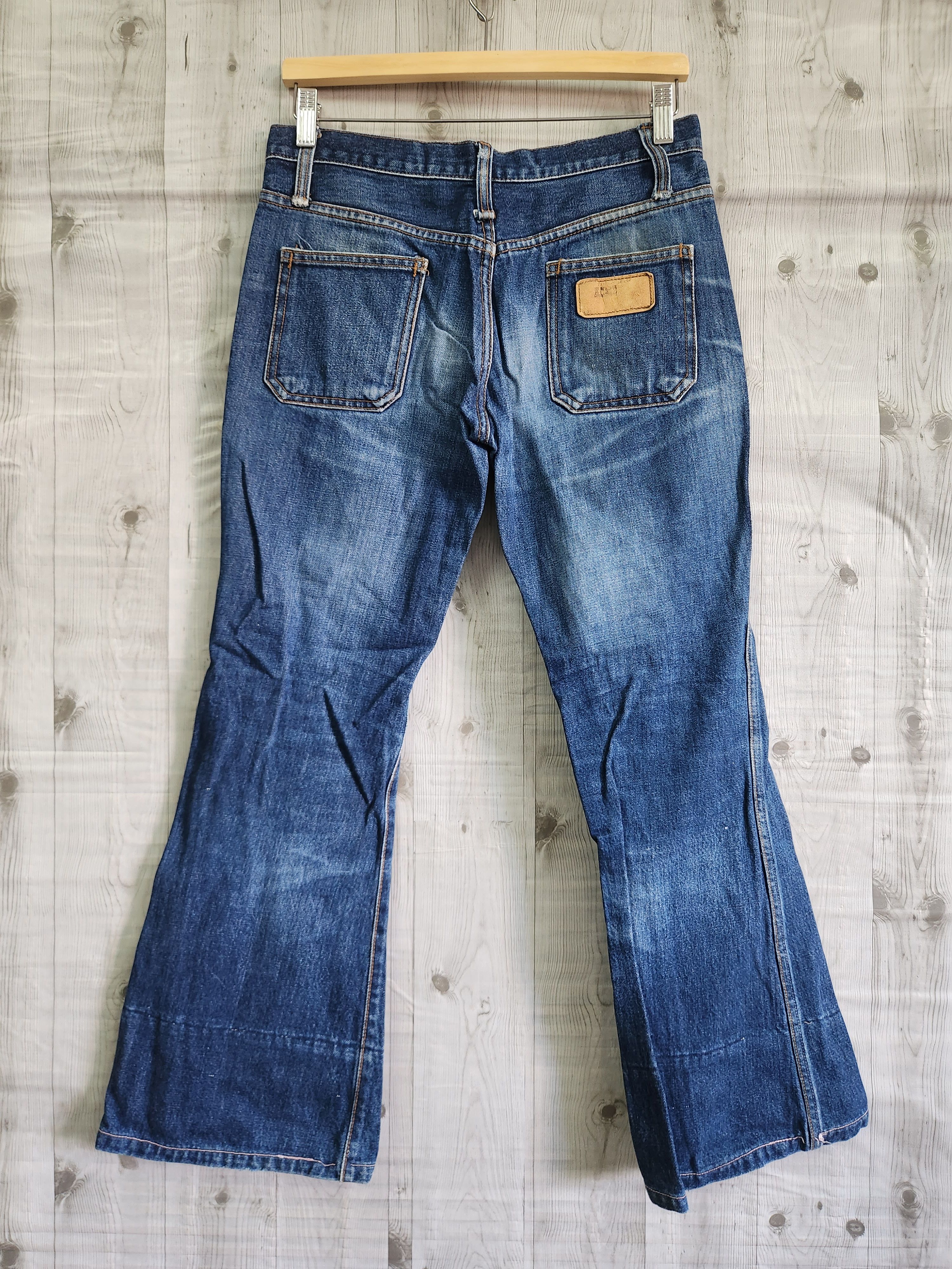 Vintage Flared Acme Clothing Japan Bush Pants Denim - 19