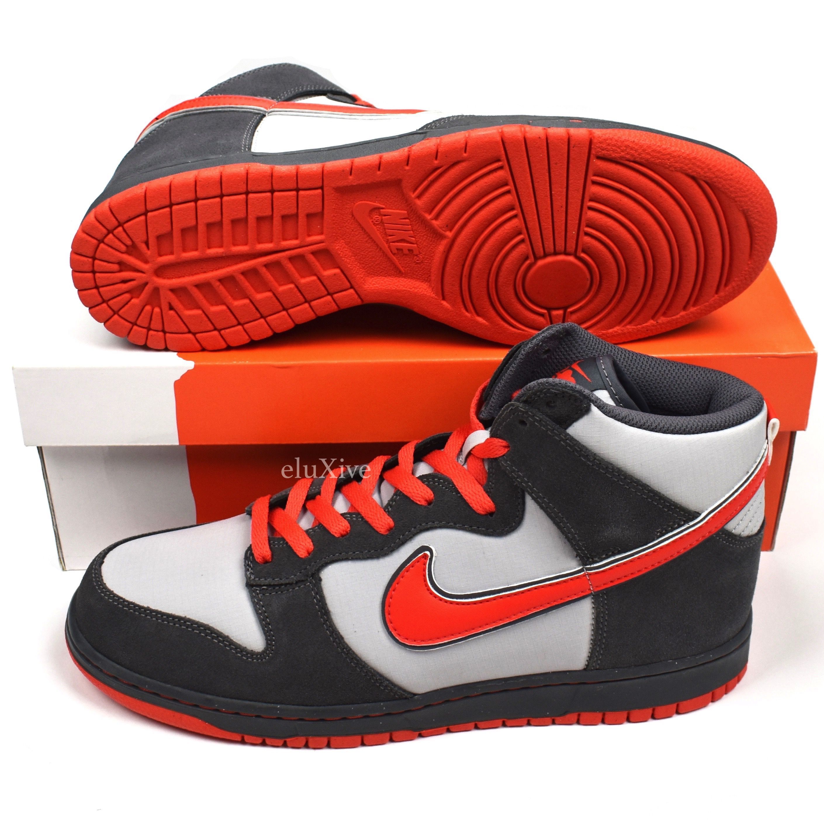 Dunk High 6.0 PRM Gray Max Orange DS - 2