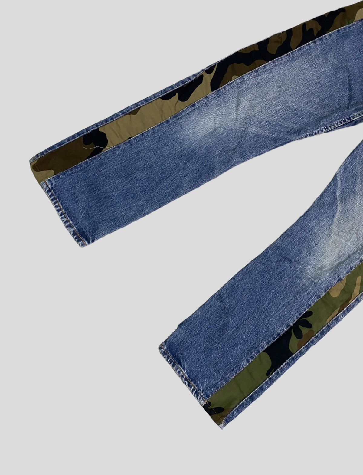 Vintage LEVIS 501 Custom Camo Reconstructed Hybrid Denim - 5