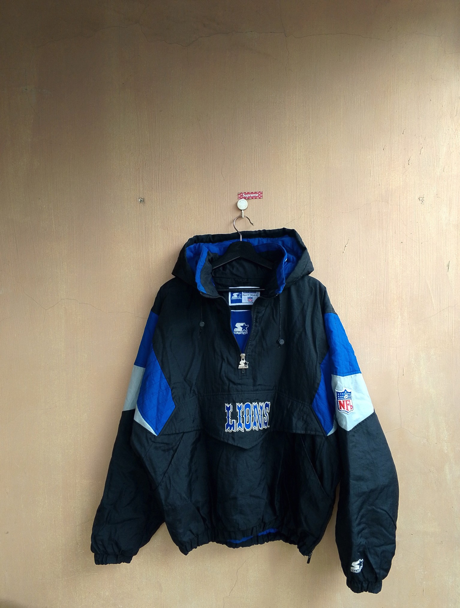 90s Vintage Detroit Lions Starter Anorak jacket - 3