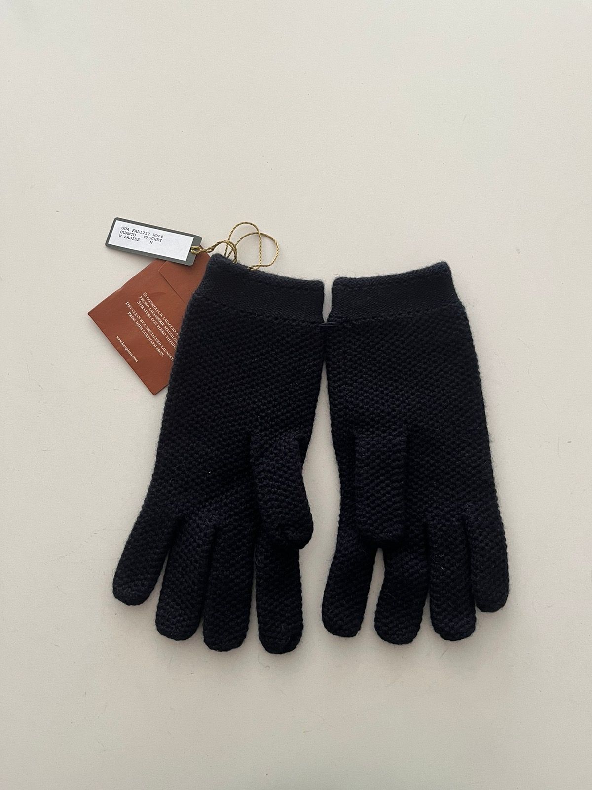 NWT - Loro Piana Crochet Cashmere Gloves - 2