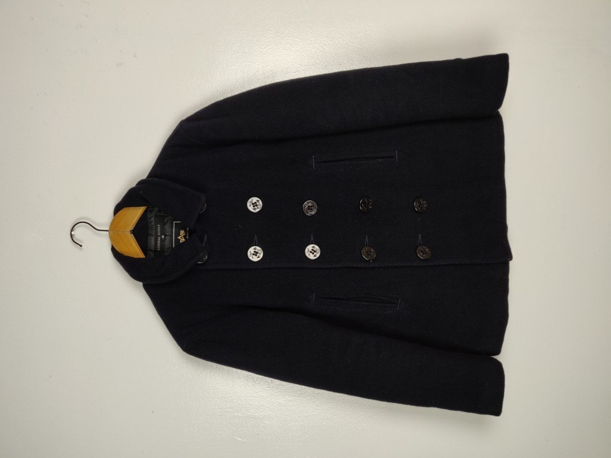 Alpha Industries - General Supply Double Breast Peacoat Heavy Outerwear Jacket - 2