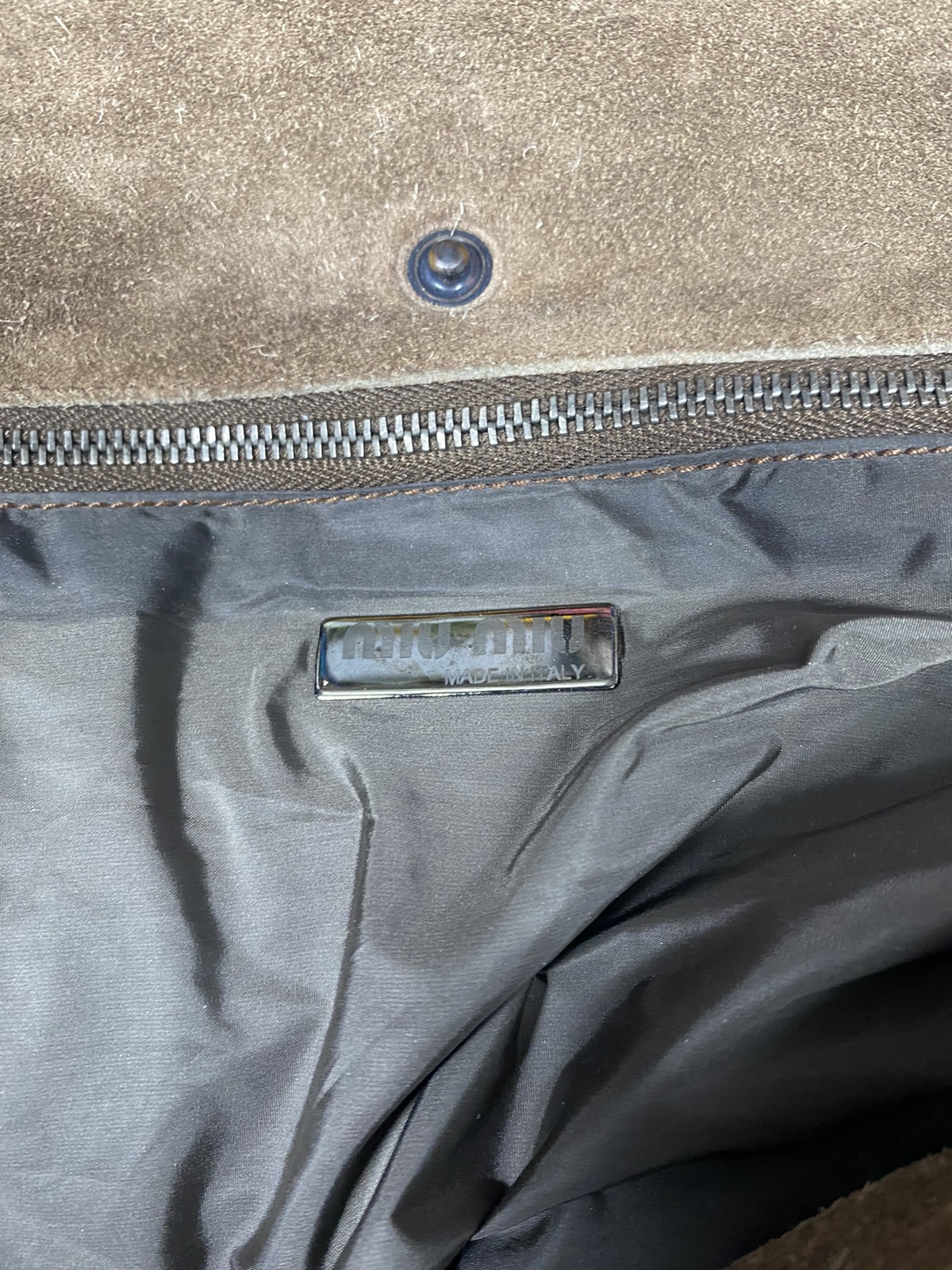 Miu Miu Suede Leather Bag - 12