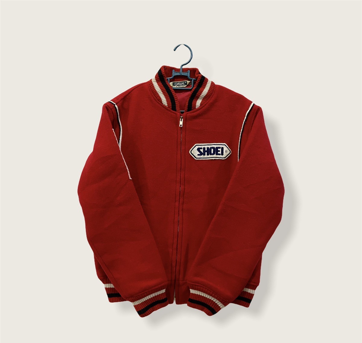 Japanese Brand - Casual White Line Custom Patches Wool Blend Jacket - 4