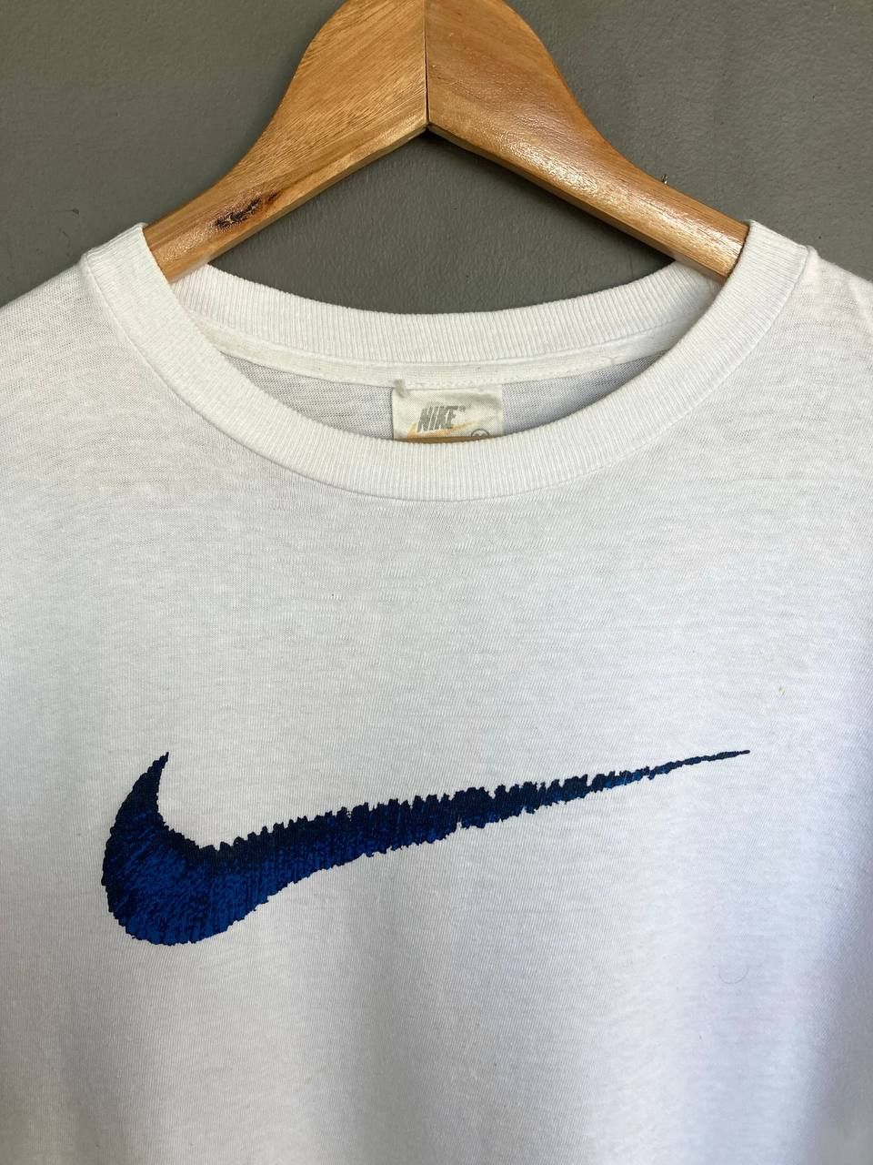 Vintage 90’s Nike Blue Swoosh Tee - 2