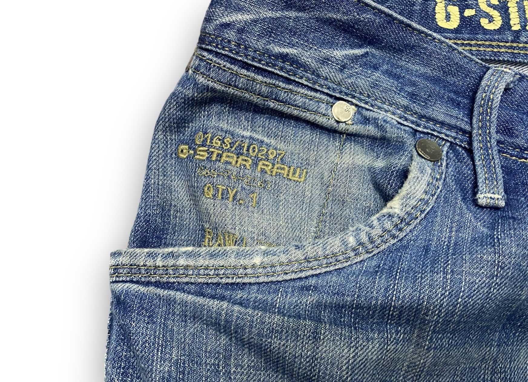 Vintage - G-Star Raw Jeans Blue Denim 32 Streetwear Y2K - 5