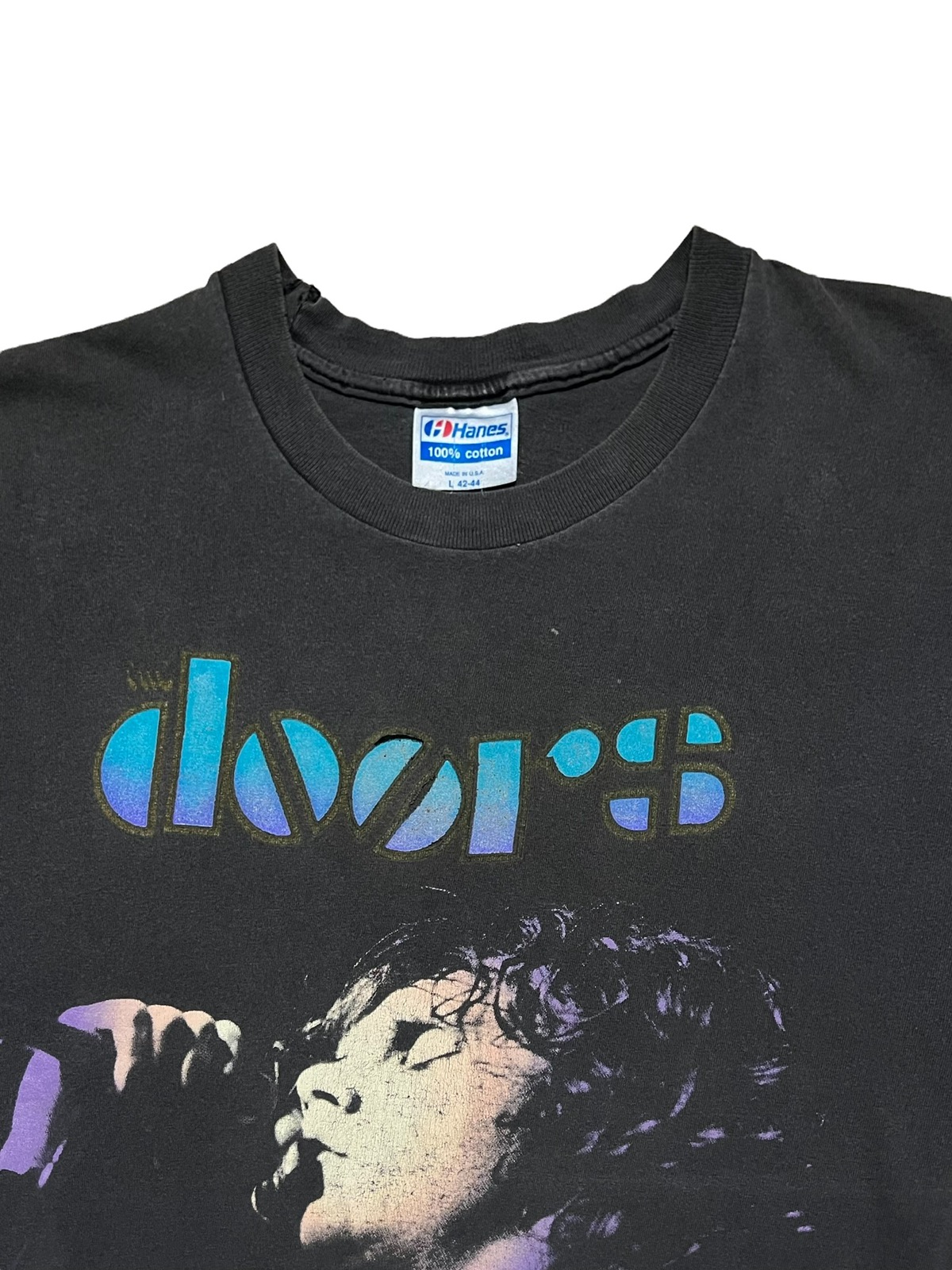 Very Rare - VTG 90s JIM MORRISON DANCE ON FIRE SPELLOUT LOGO RARE FADED - 5