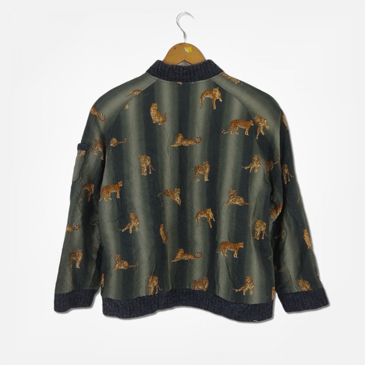 Bomber Style Jacket - Yakuza Japan Style Tiger Cheetah Full Print Bomber Jacket - 2