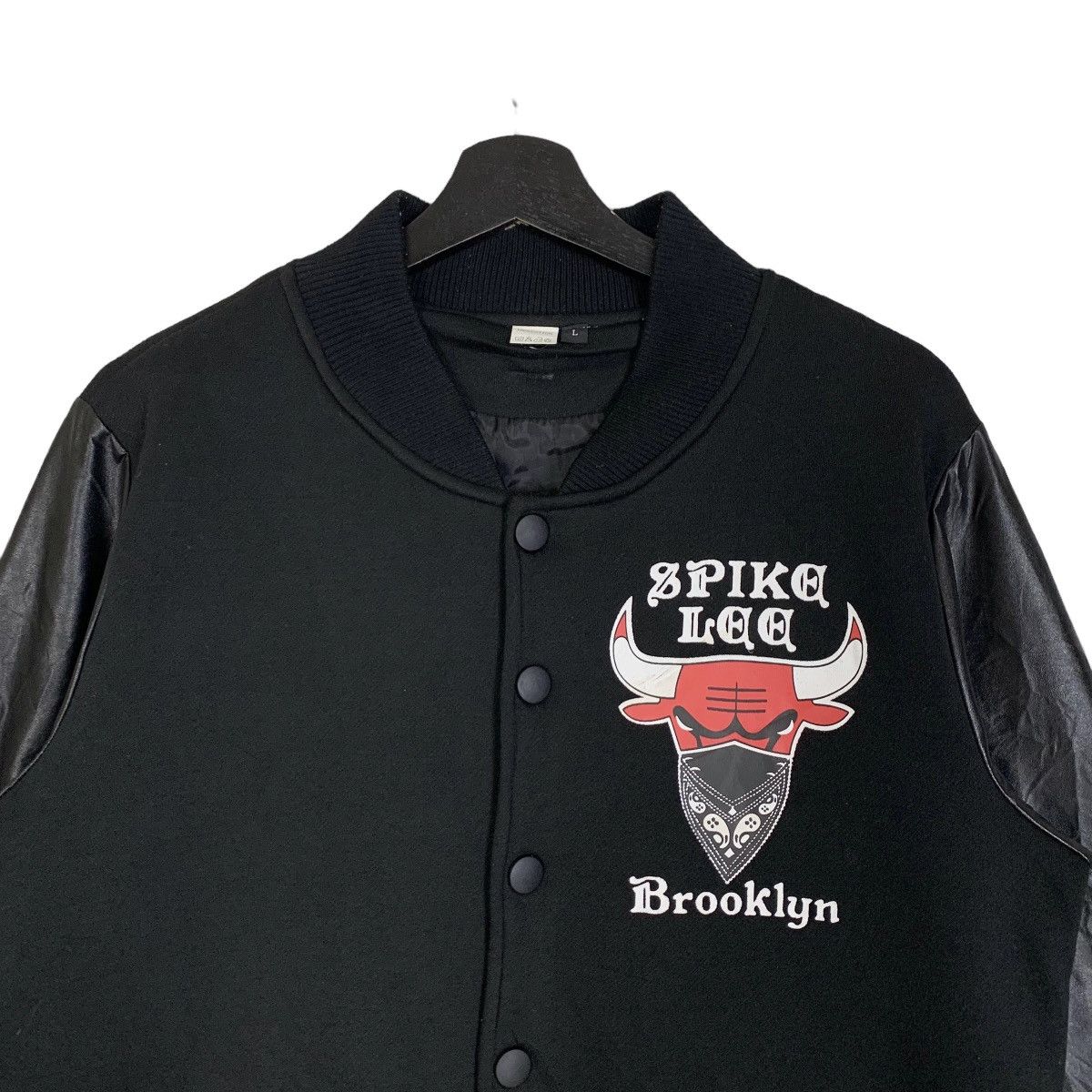 Vintage Spike Lee Brooklyn Chicago Bulls Varsity Jacket - 3