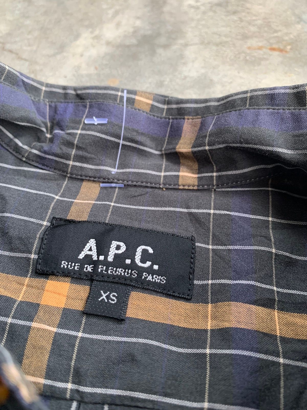 A.P.C Checkered Button Up Shirt - 3