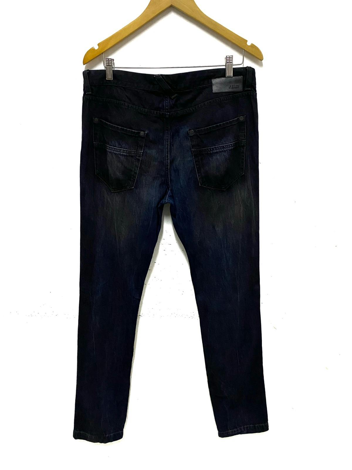 FENDI Zucca Denim Loose Jeans Made in Italy - 8