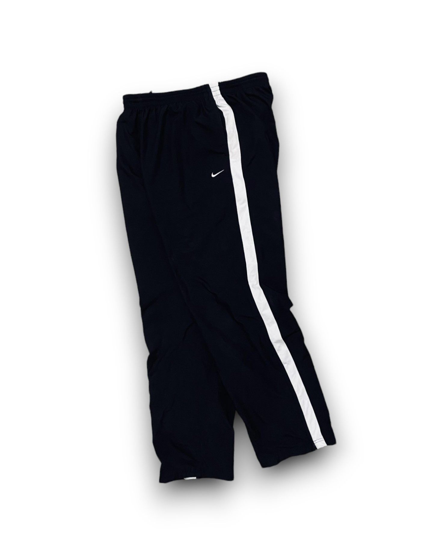 Nike Track Pants Y2K Black Side Stripe Men's L - 2