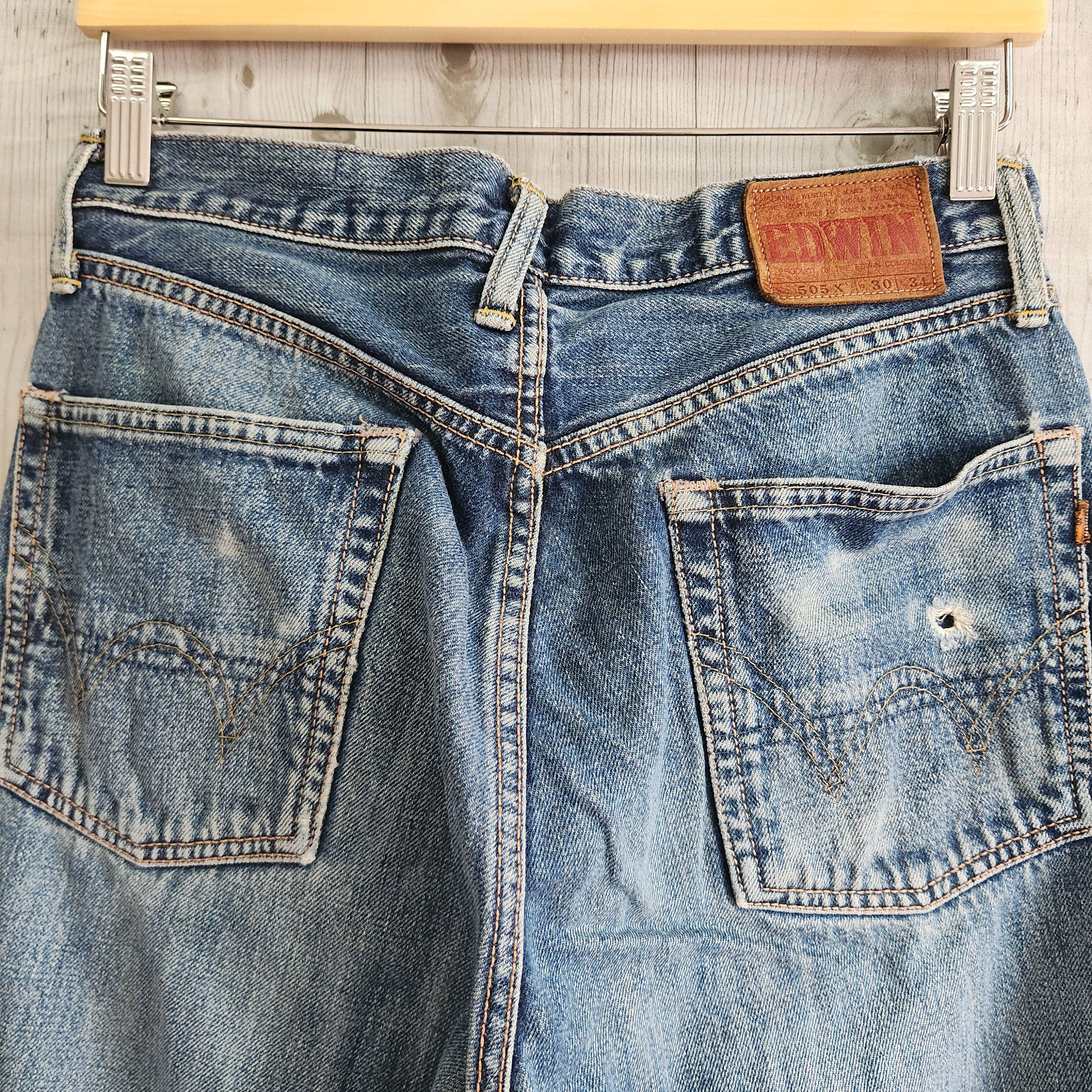 Vintage Distressed Edwin Redline Selvedge Jeans - 13