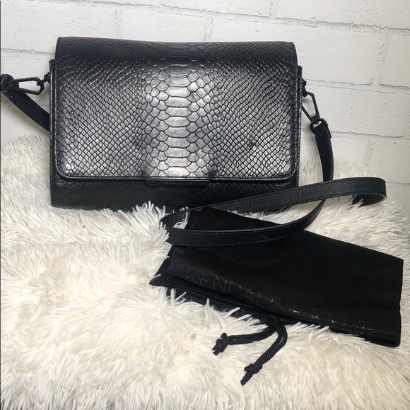 Kendall & Kylie– Bobino Snake Leather Shoulder Bag - 7