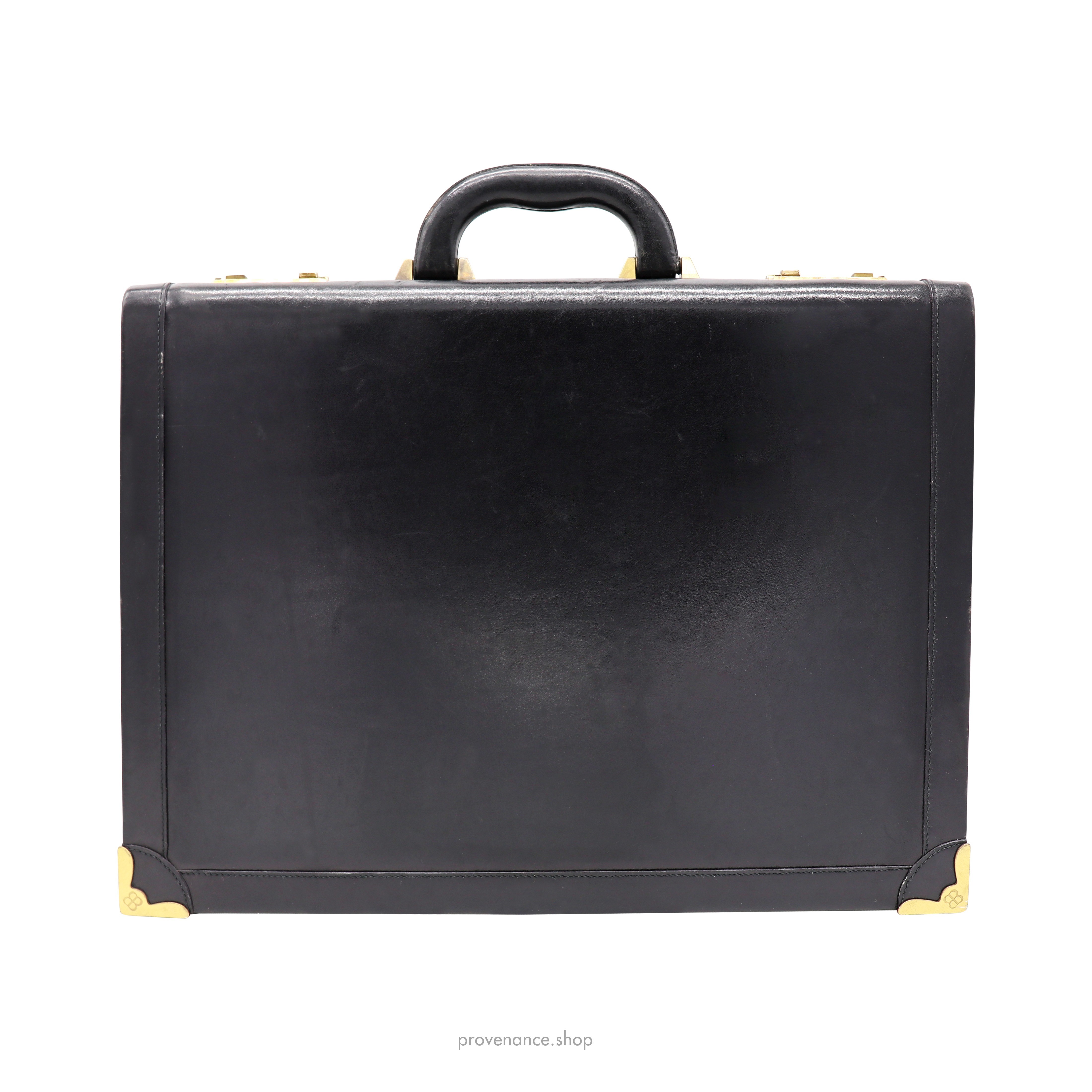 Balenciaga BB Briefcase - Black Leather - 2