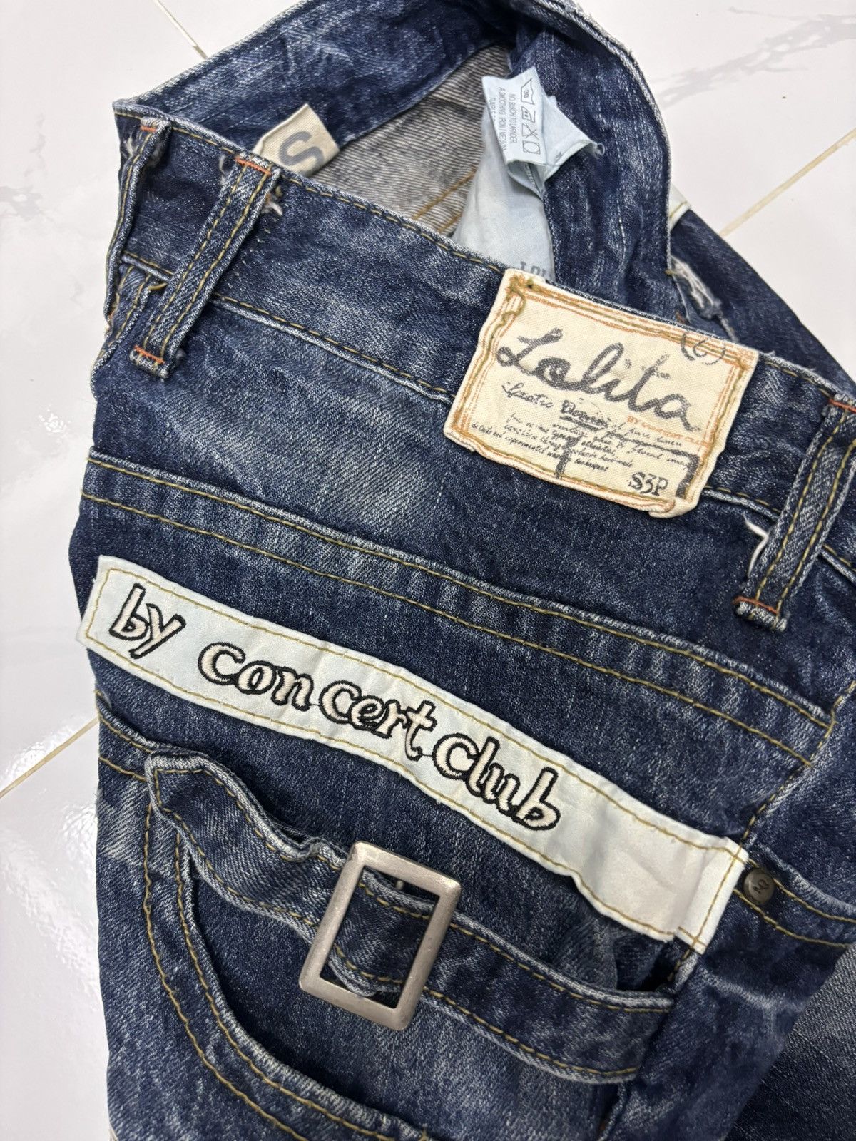 Archival Clothing - 🔥VINTAGE LOLITA BY CONCERT CLUB DISTRESSED DENIM JEANS - 9
