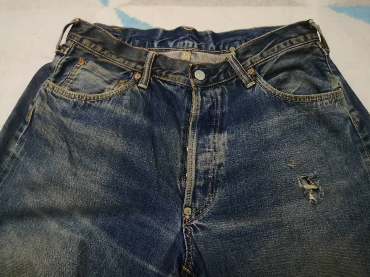Distressed Denim - Sewing Chop Selvedge Denim - 7