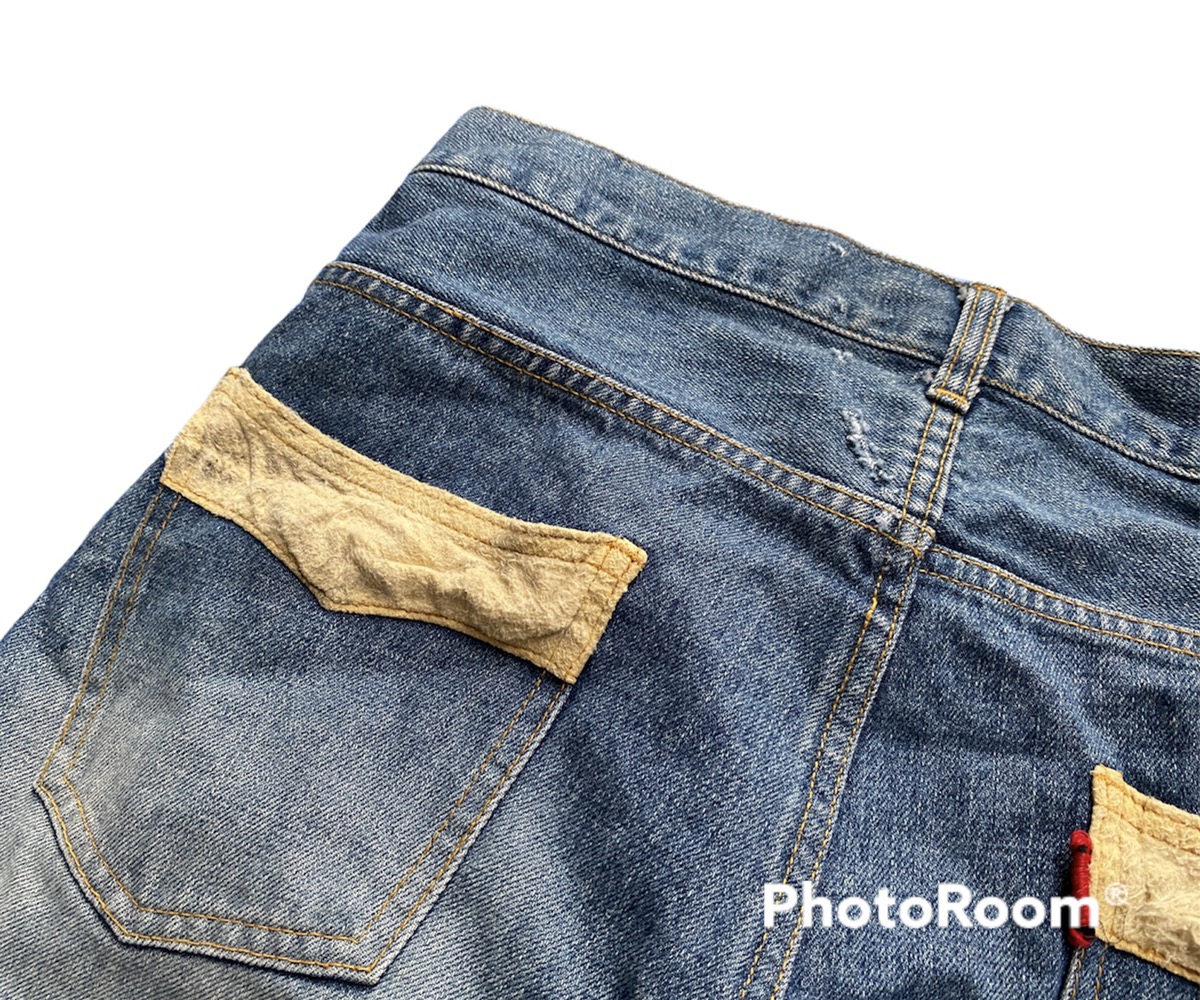 sasquatchfabrix jeans denim old cotton pants - 9