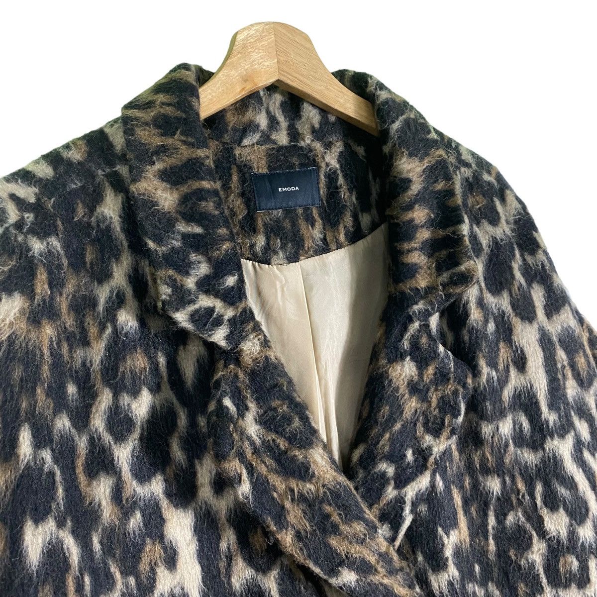 Vintage Emoda Leopard Design Long Coat F Size - 7