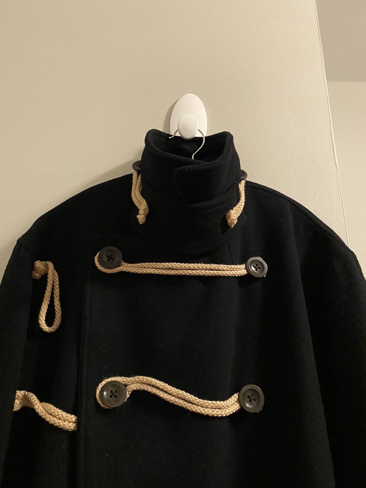 04aw naval double breasted duffle coat - 4