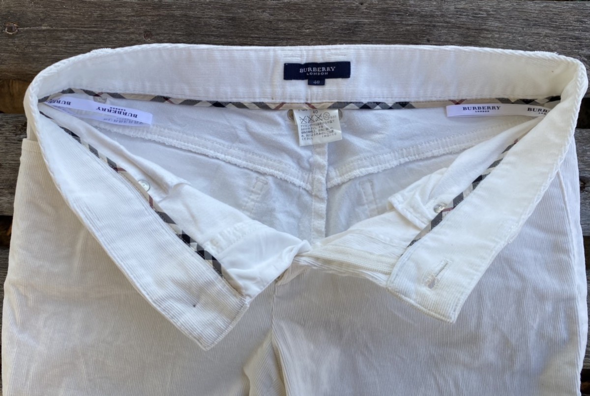 Burberry London Denim Corduroy Pants Made in Japan - 18