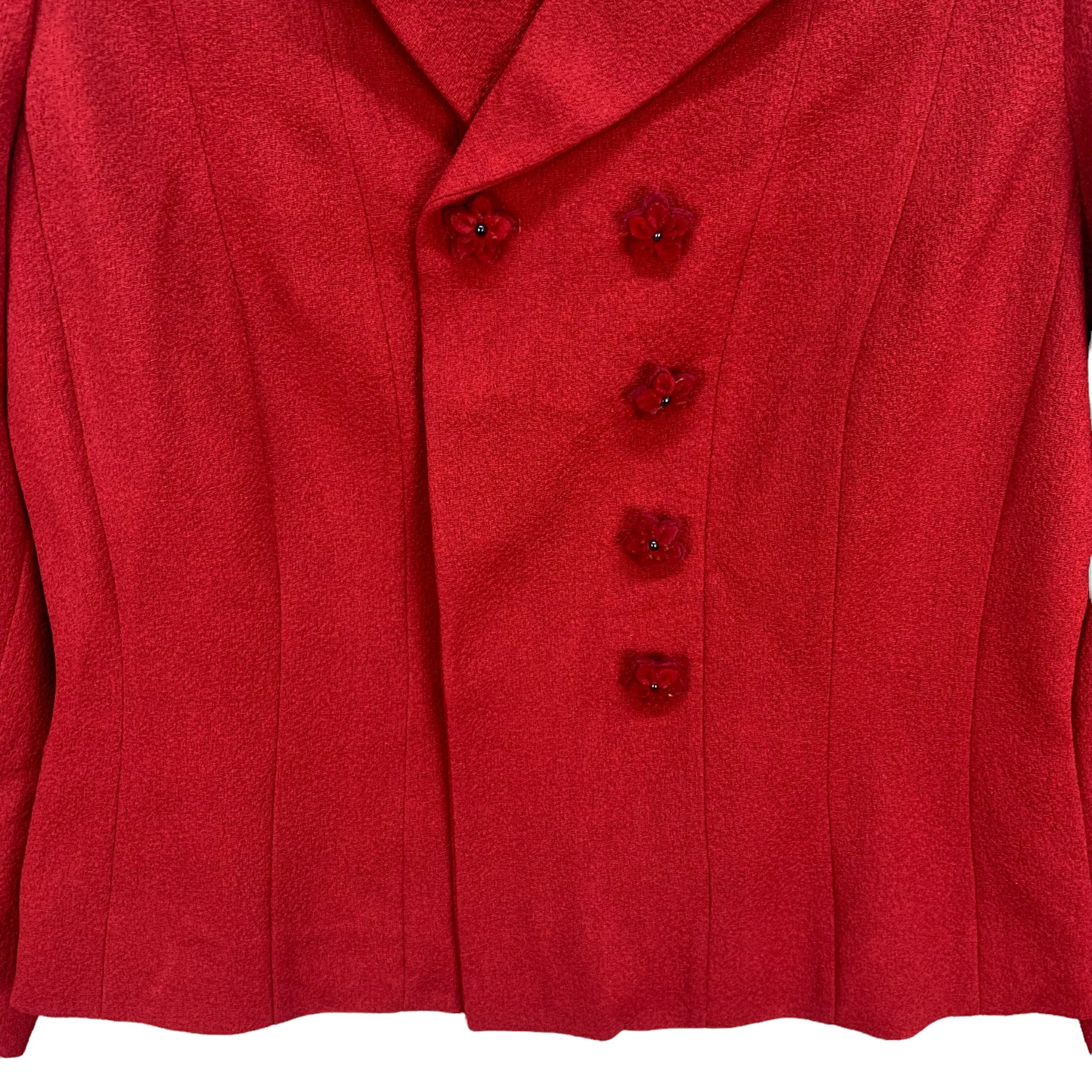 Moschino Cheap and Chic Red Double Breasted Coat #3952-137 - 5