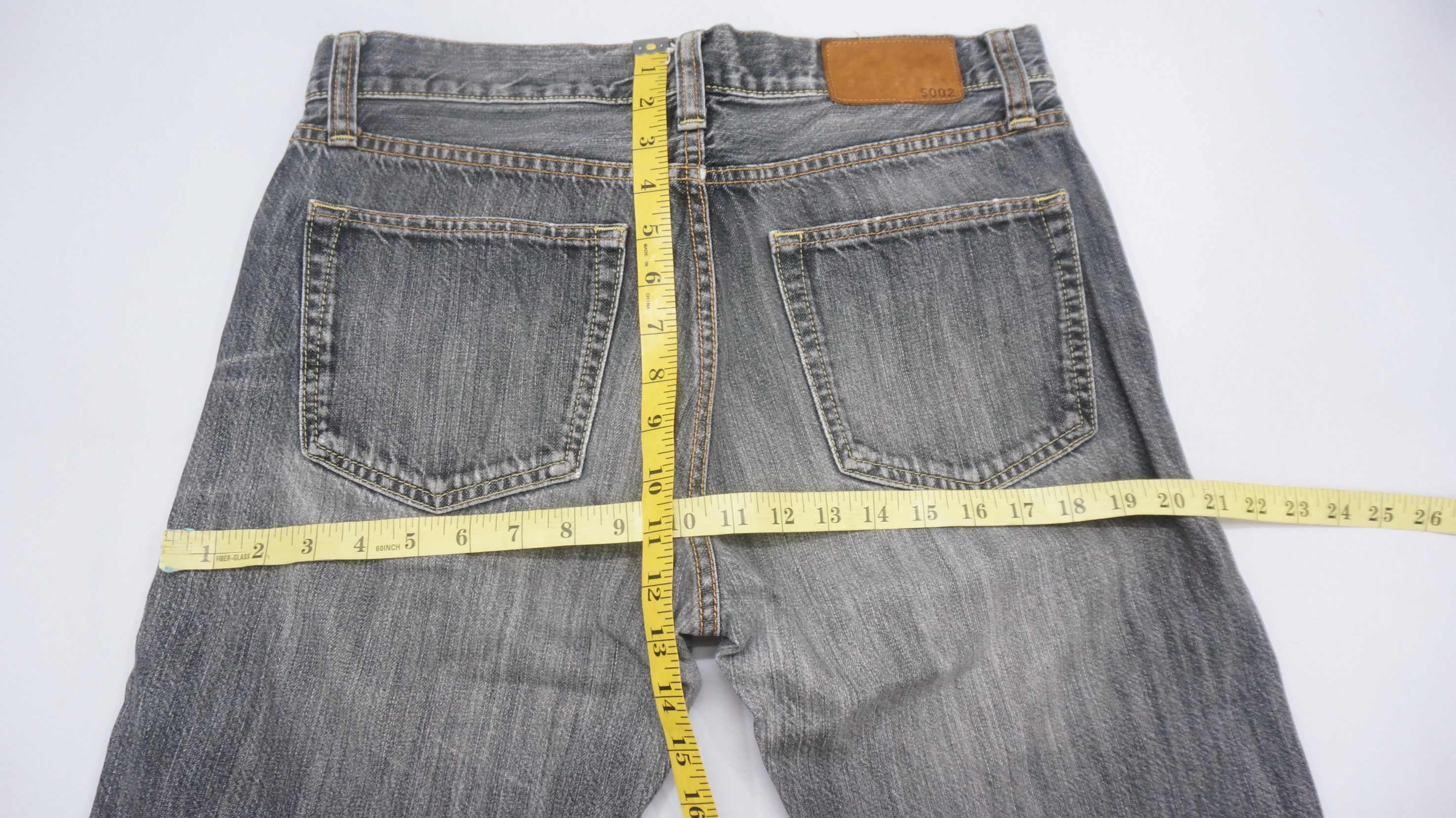 Uniqlo Jeans UJ S002 Ash Grey Distressed Jeans W32 - 13