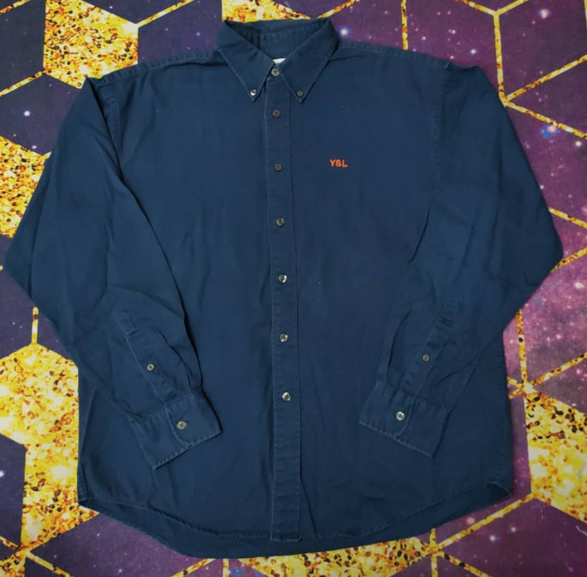 YSL Embroidered Small Logo Shirt - 1
