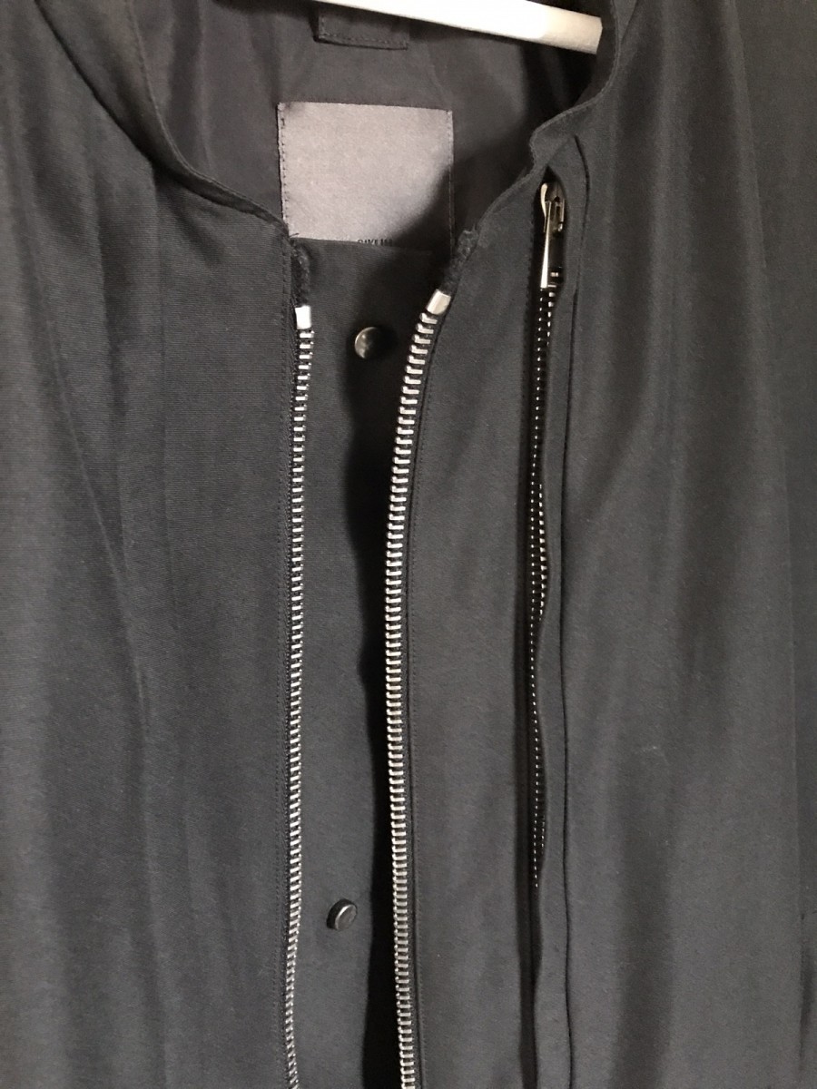 Siki Im - black dual lampo zipper bomber XL - 5