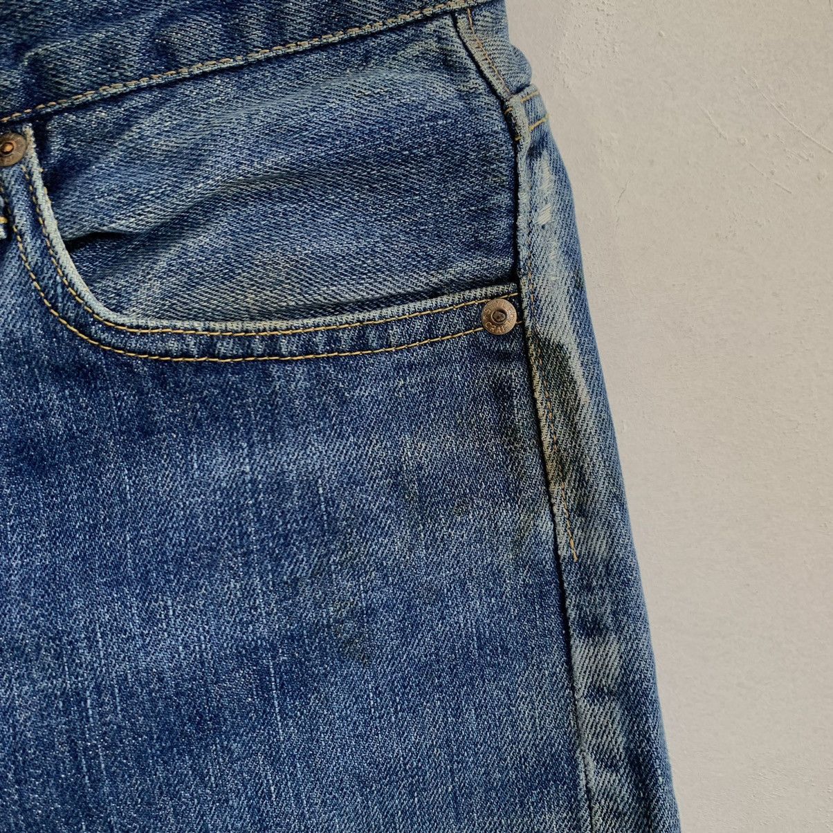 Vintage - Cowboy Distressed Denim Jeans - 4