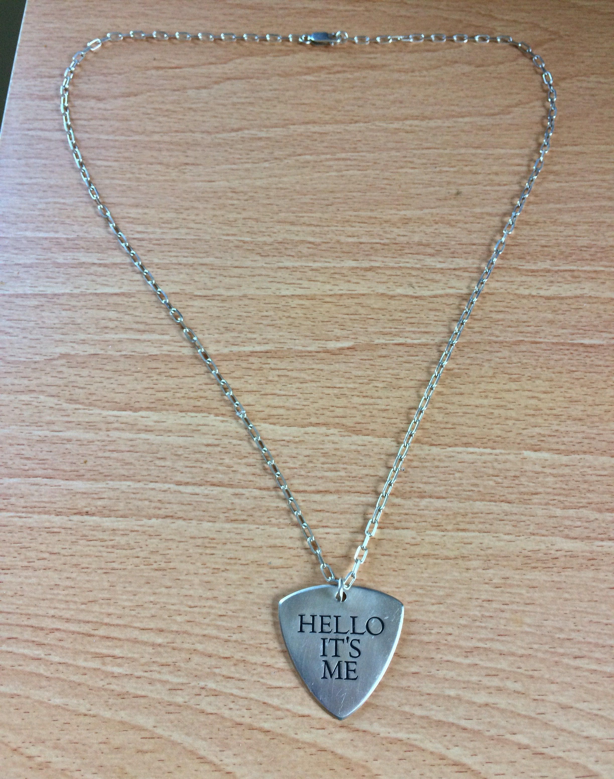 Hysteric Glamour Sterling Silver Guitar Pick Necklace - 2