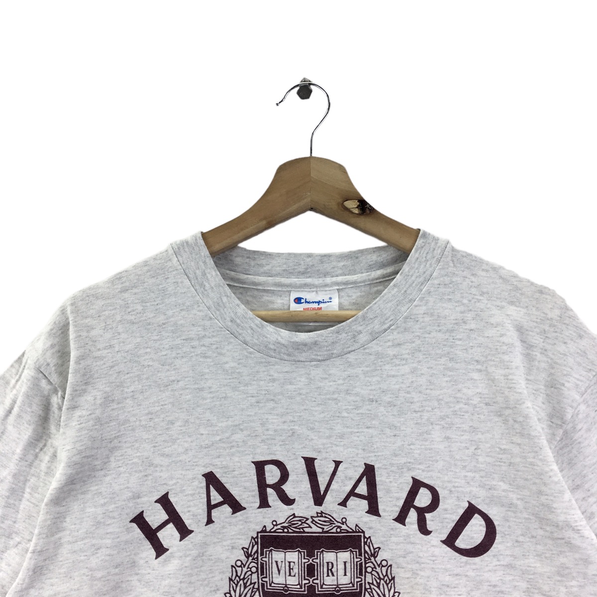 Vtg 90’ CHAMPION x HARVARD UNIVERSITY Tee Shirt Veritas Ivy - 2