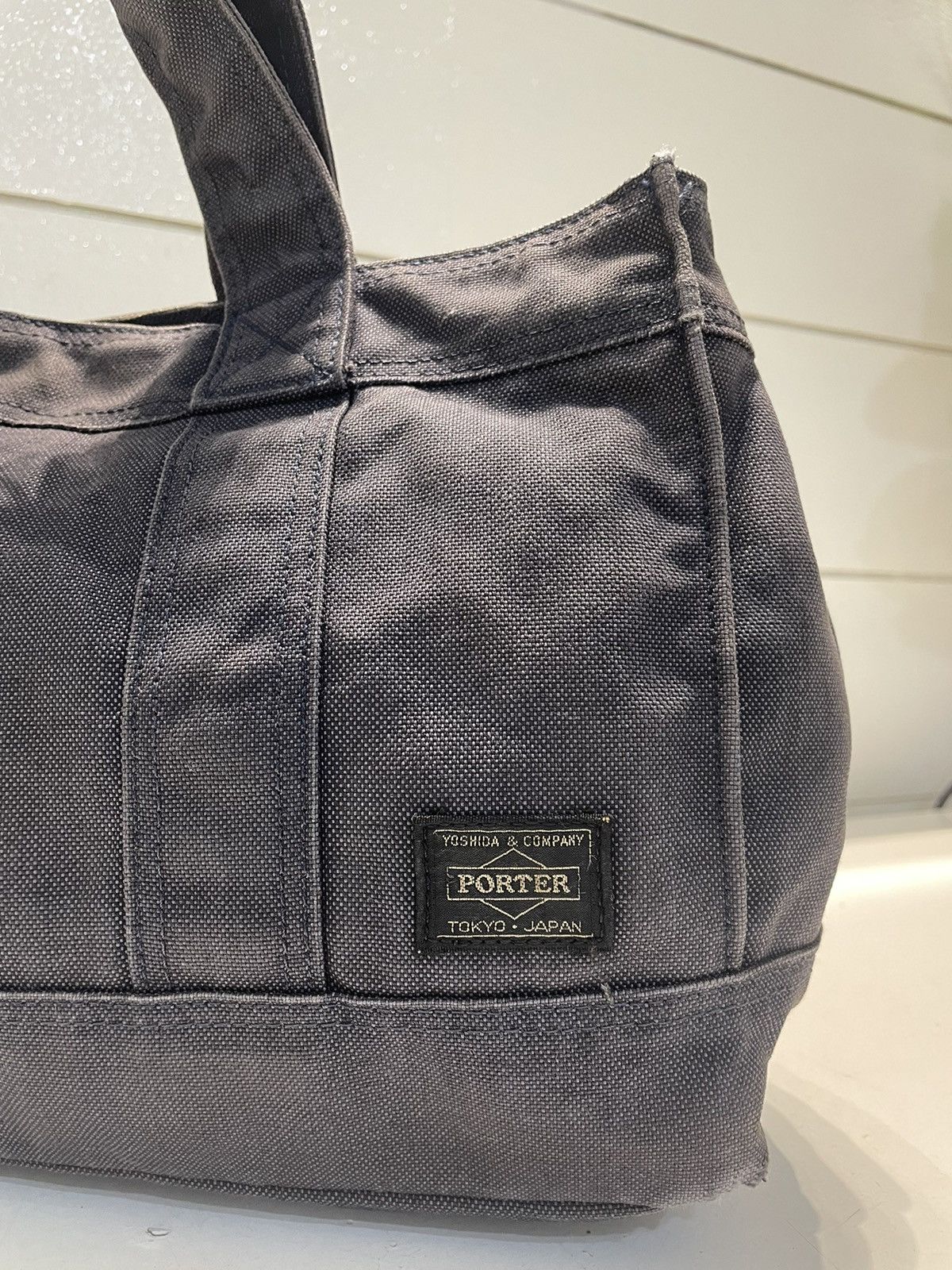 Porter Made In Japan Black Denim Tote Bag Denim Material - 3