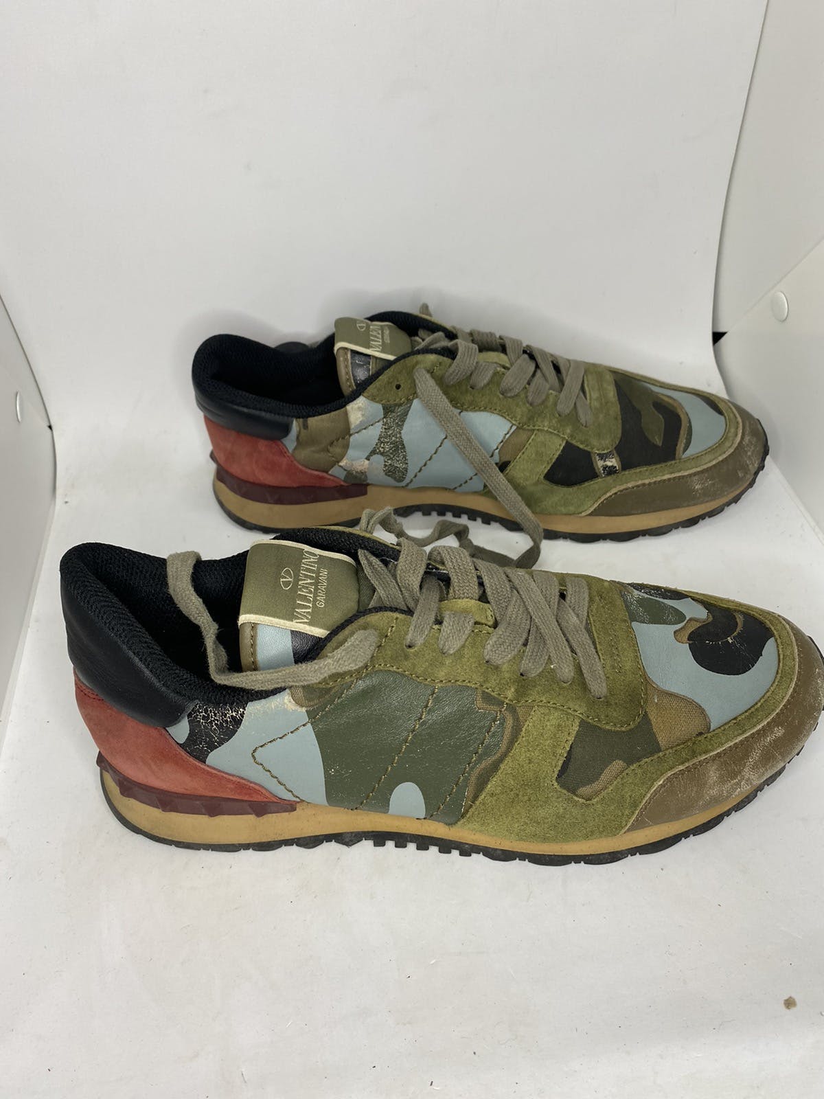 valentino garavani camouflage trainer sneakers - 4