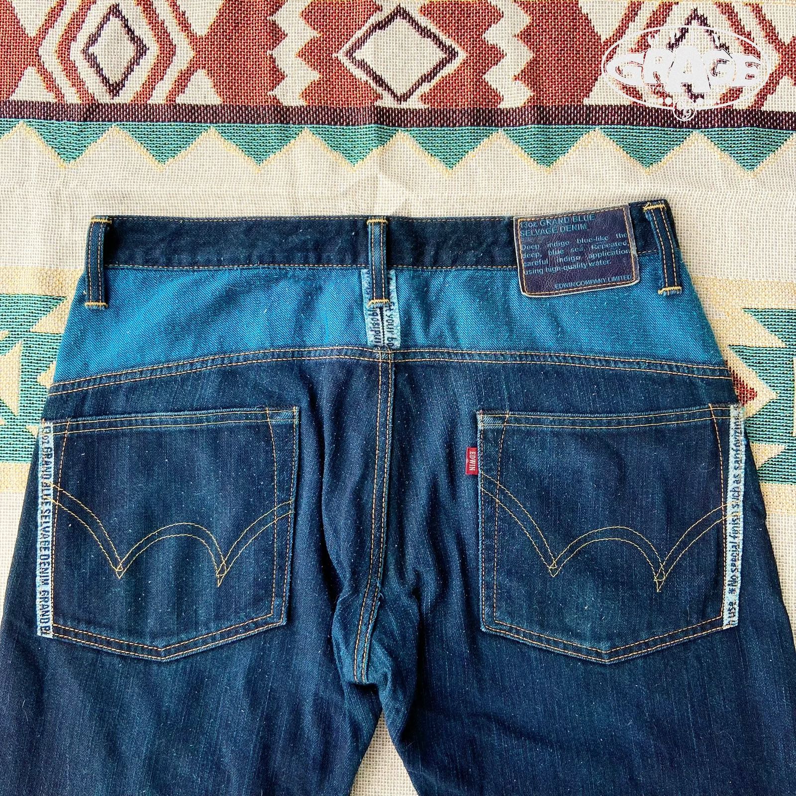 EDWIN Jeans Selvedge Grand Blue Deep Indigo - 4