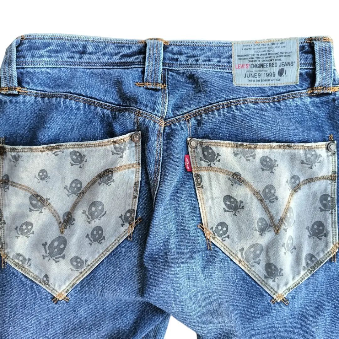 90s Levis Engineered Skull Jeans - 2