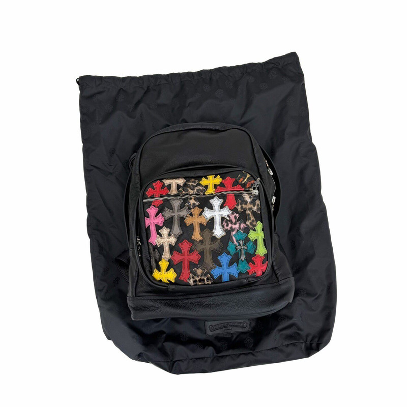 Chrome Hearts Multicolored Leather Cross Backpack - 1