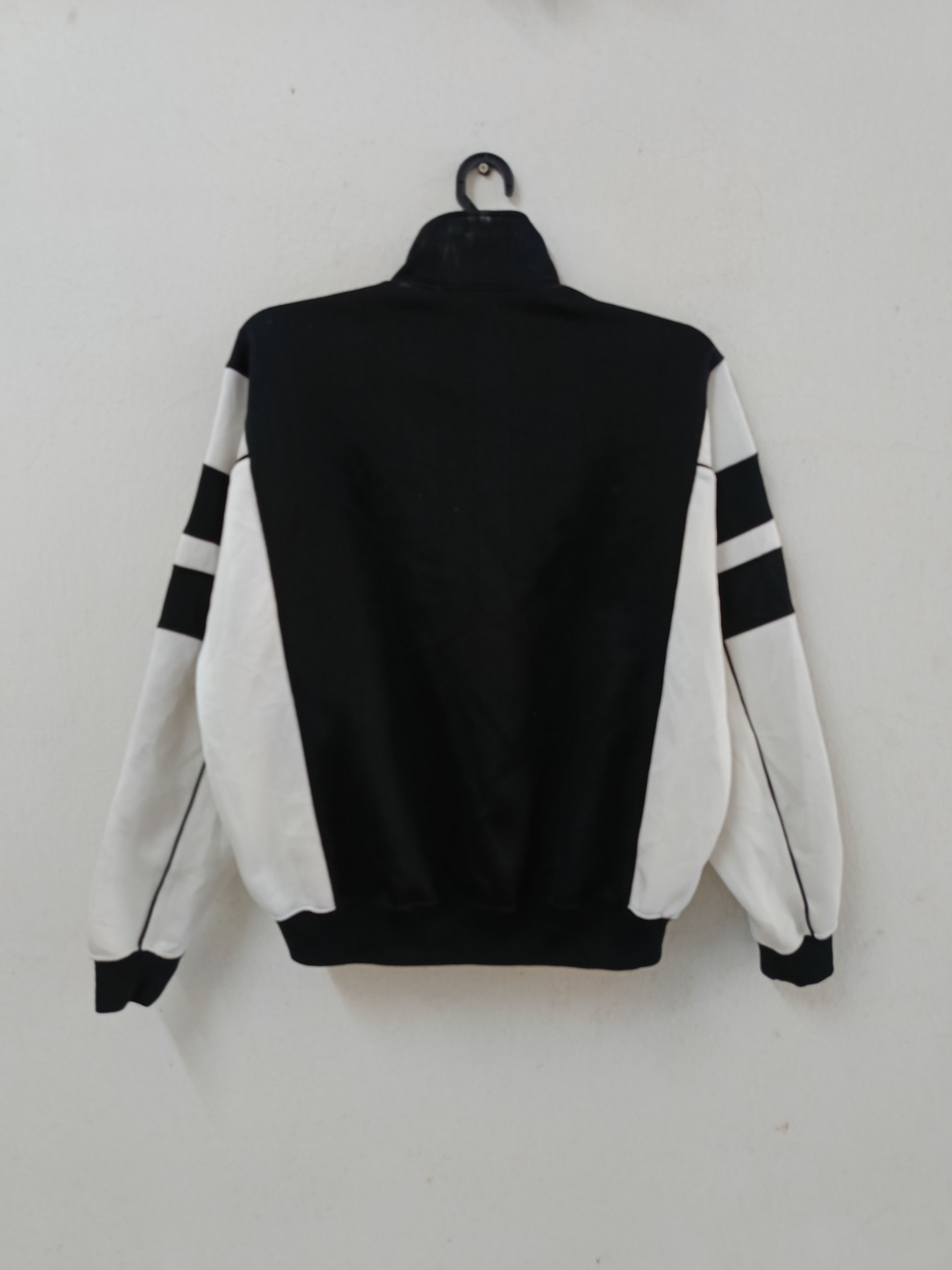 Vintage Kappa Track Jacket Black White Zip Up Windbreaker - 6