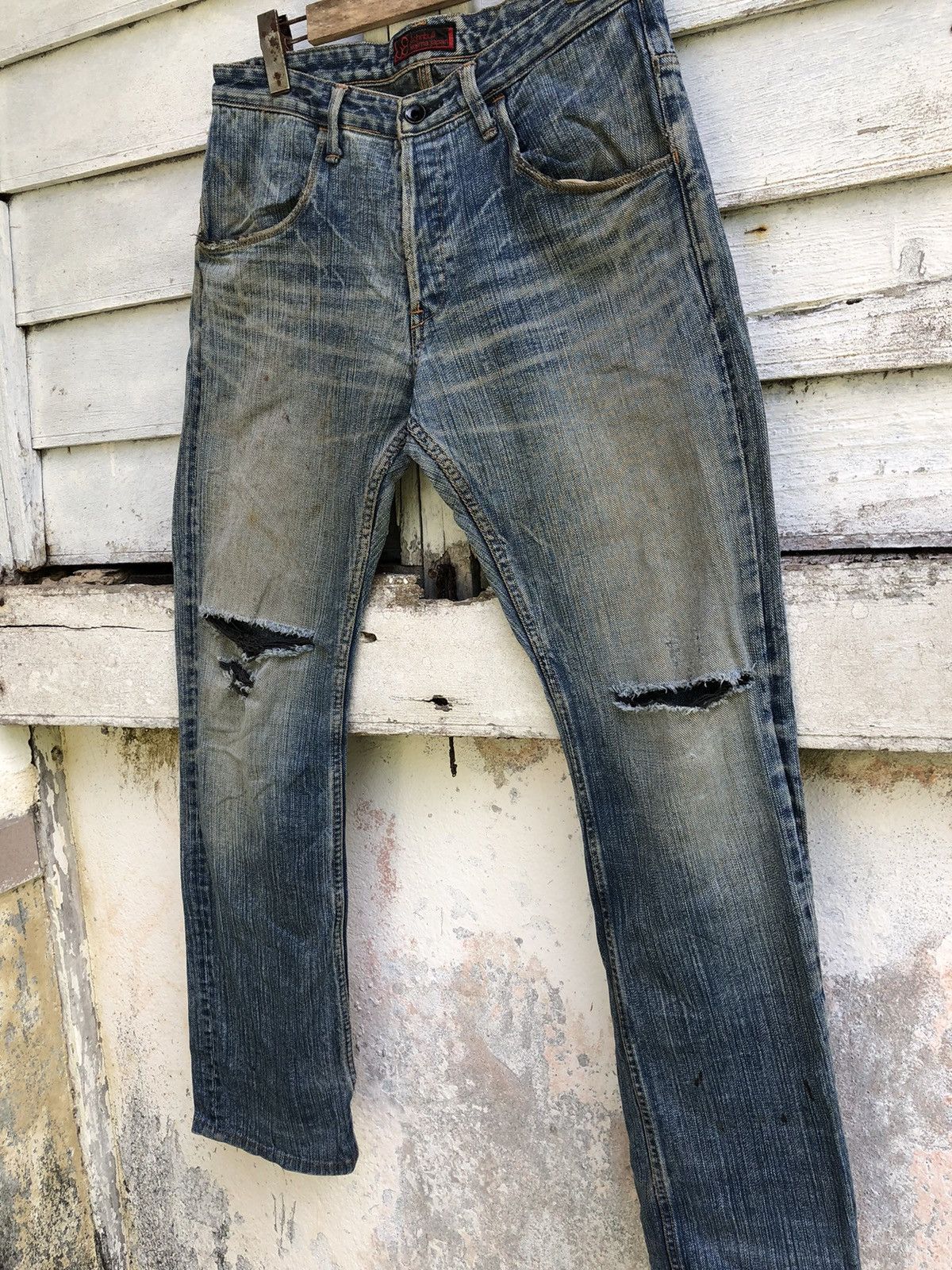 Vintage John Bull Kojima Distressed Knee Ripped Jean - 2