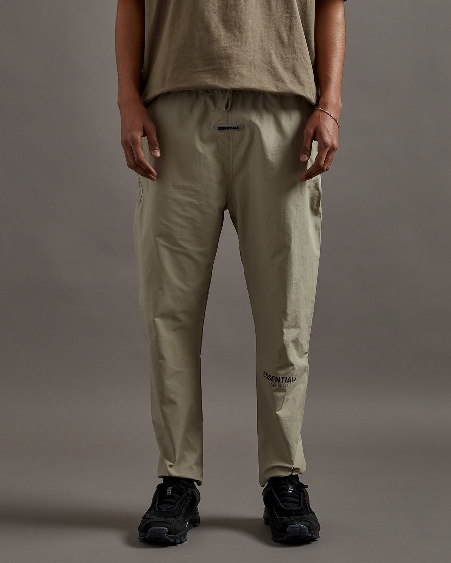 ESSENTIALS Track Pants Olive Size Medium - 1
