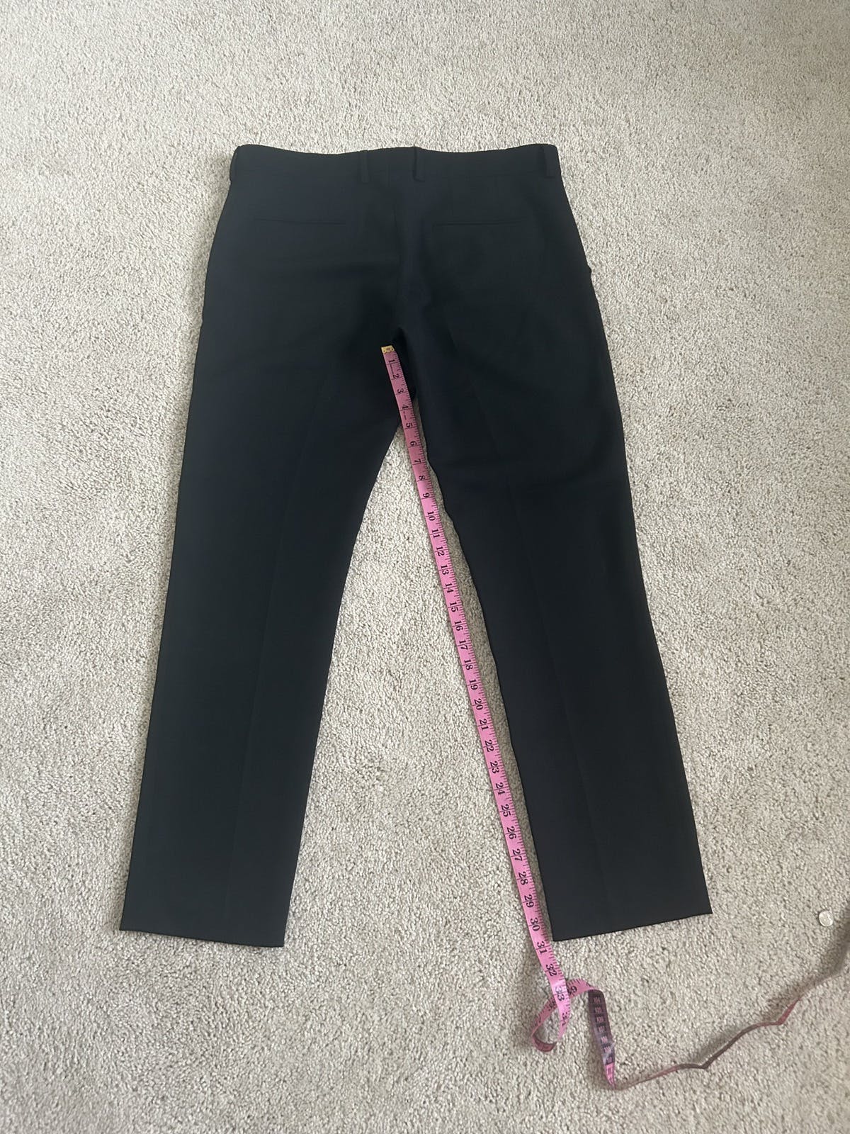 ANN DEMEULEMEESTER Straight-leg Laine Trousers Black Size L - 8