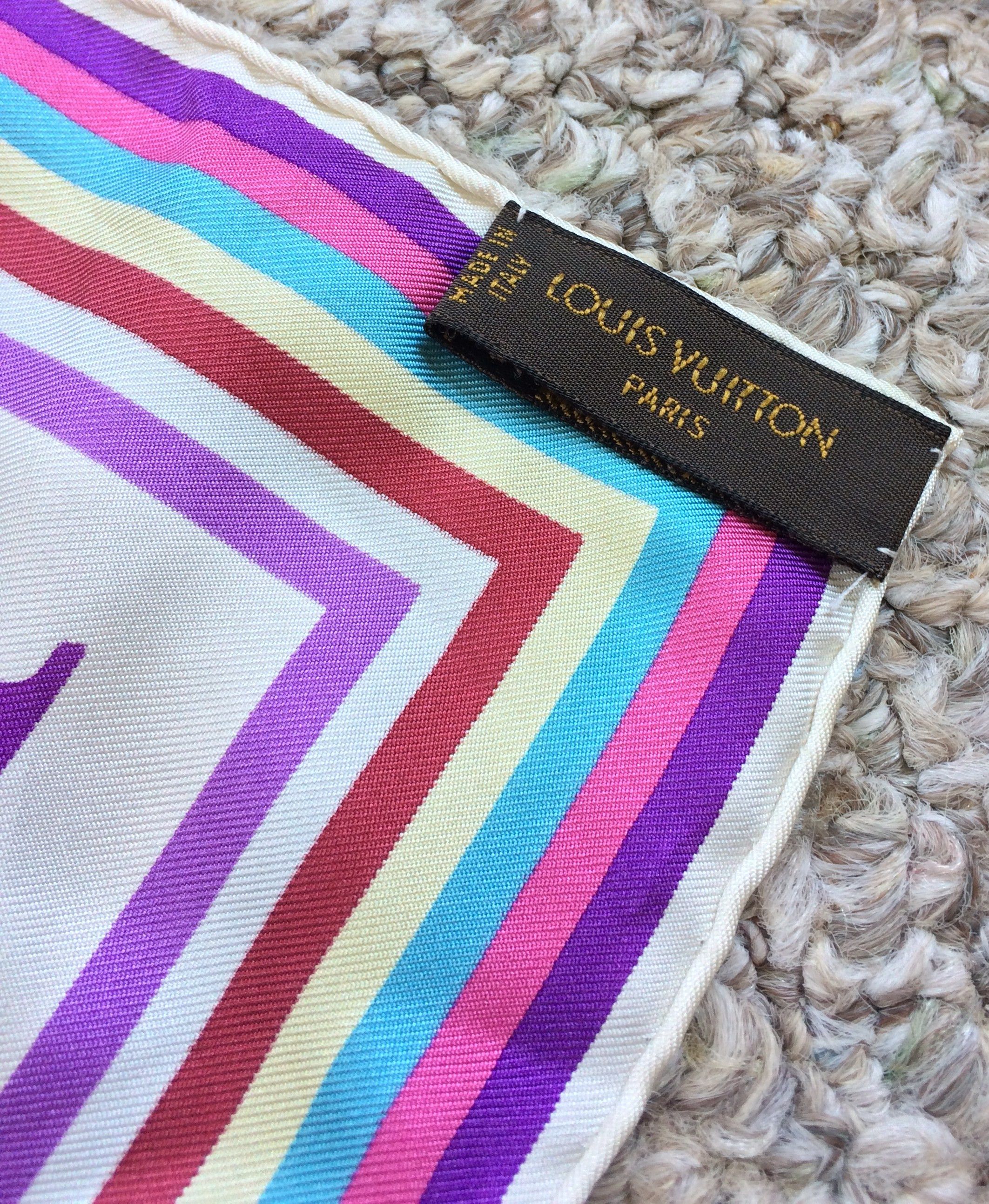 S/S 2003 Vuitton Murakami Multicolor Monogram Silk Scarf - 7